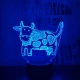 Boci 7 színű 3D led lámpa