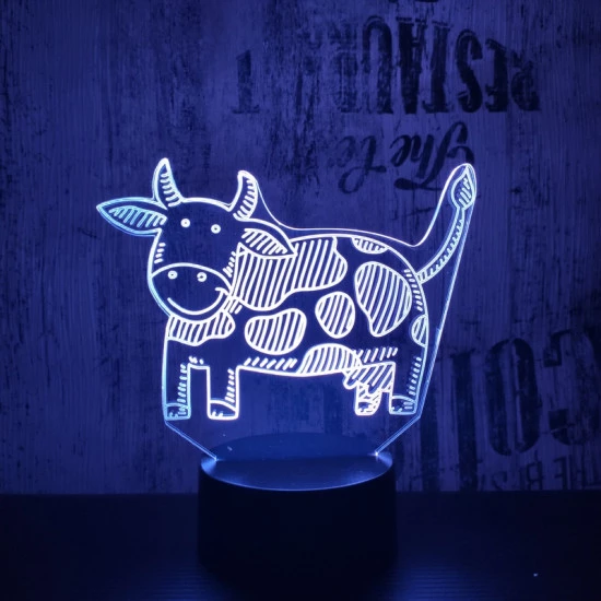 Boci 7 színű 3D led lámpa