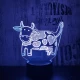 Boci 7 színű 3D led lámpa