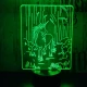 Egyszarvú ló 7 színű 3D led lámpa