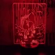 Egyszarvú ló 7 színű 3D led lámpa
