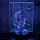 Egyszarvú ló 7 színű 3D led lámpa