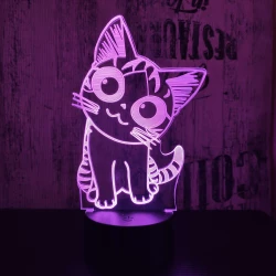 Cica 2 3D led lámpa