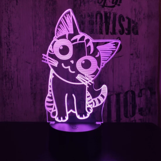 Cica 2 3D led lámpa