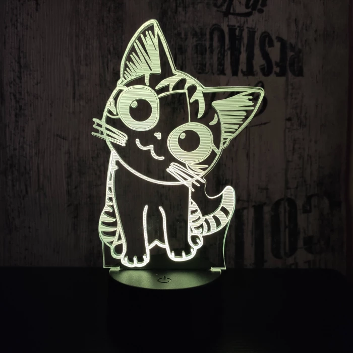 Cica 2 3D led lámpa