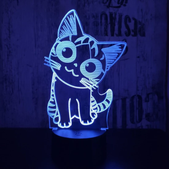 Cica 2 3D led lámpa