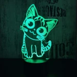 Cica 2 3D led lámpa