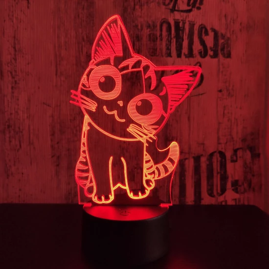Cica 2 3D led lámpa