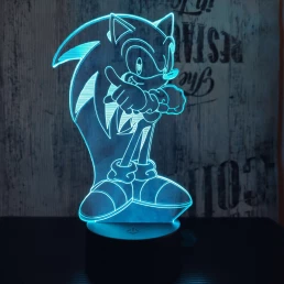 Sündisznó 7 színű 3D led lámpa