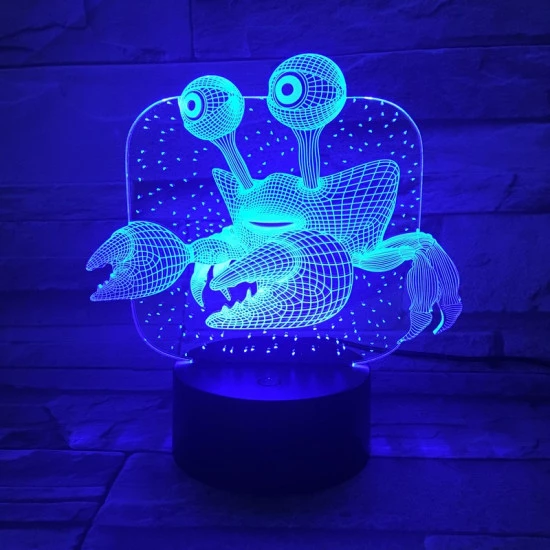 Rák  7 színű 3D led lámpa