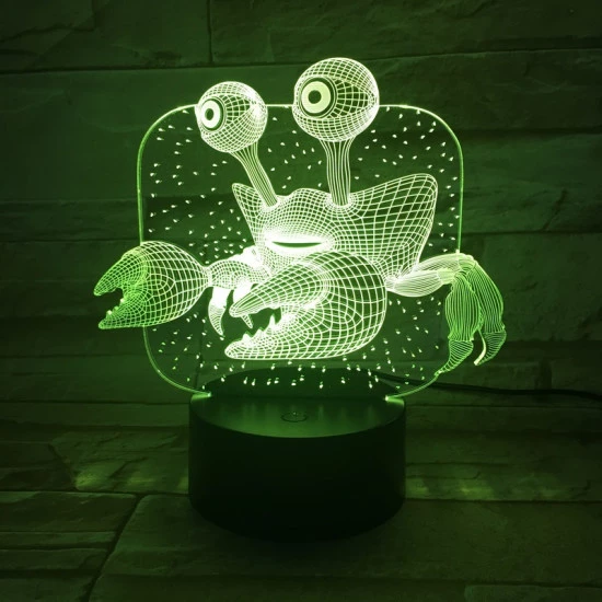 Rák  7 színű 3D led lámpa