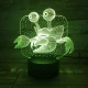 Rák  7 színű 3D led lámpa