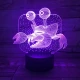 Rák  7 színű 3D led lámpa
