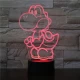 Bébi Dinó 3D led lámpa