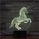 Ágaskodó Unikornis 7 színű 3D led lámpa