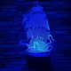 Hajó Kraken 3D led lámpa