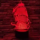 Hajó Kraken 3D led lámpa