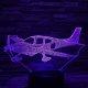 Piper PA-28 Repülőgép  7 színű 3D led lámpa