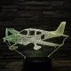 Piper PA-28 Repülőgép  7 színű 3D led lámpa