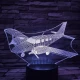 Repülő 2 7 színű 3D led lámpa