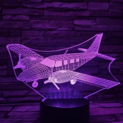 Repülő 2 7 színű 3D led lámpa