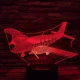 Repülő 2 7 színű 3D led lámpa