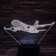 Airbus A220 repülőgép 7 színű 3D led lámpa