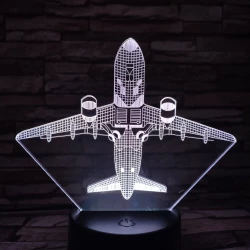 Repülő 4 7 színű 3D led lámpa