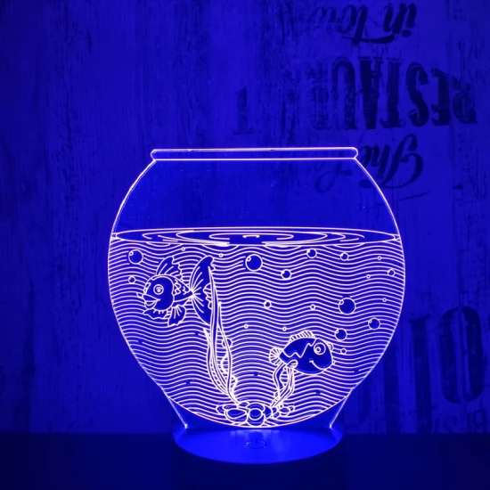 Akvárium 3D led lámpa