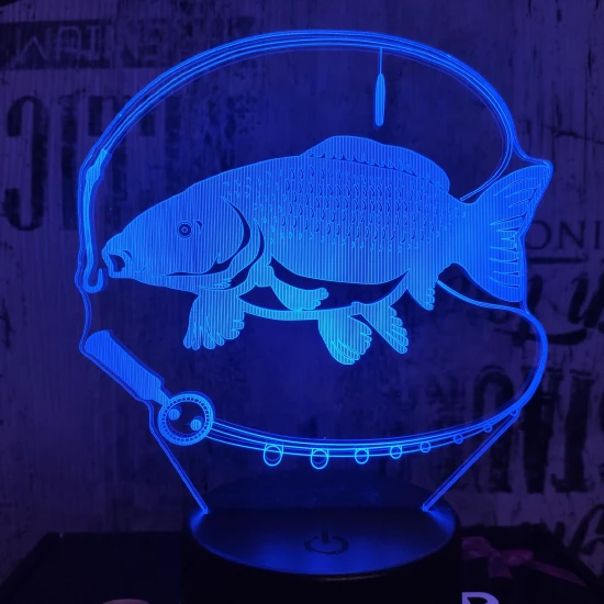 Ponty horgászat 3D led lámpa
