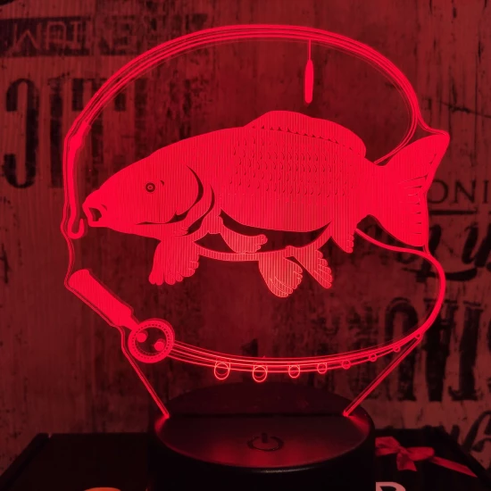 Ponty horgászat 3D led lámpa
