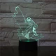Horgász 7 színű 3D led lámpa