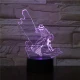 Horgász 7 színű 3D led lámpa