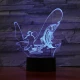Horgász 3D led lámpa