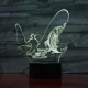 Horgász 3D led lámpa