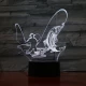 Horgász 3D led lámpa