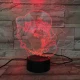 Horgász 7 színű 3D led lámpa