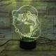 Horgász 7 színű 3D led lámpa