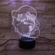 Horgász 7 színű 3D led lámpa