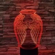 Angyal szárny 7 színű 3D led lámpa