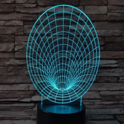 Féreglyuk 7 színű 3D led lámpa