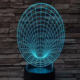 Féreglyuk 7 színű 3D led lámpa