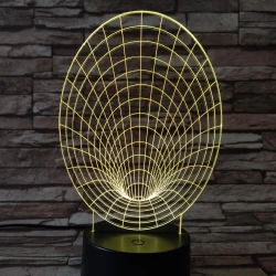 Féreglyuk 7 színű 3D led lámpa