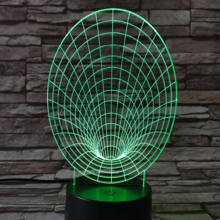 Féreglyuk 7 színű 3D led lámpa
