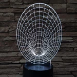 Féreglyuk 7 színű 3D led lámpa
