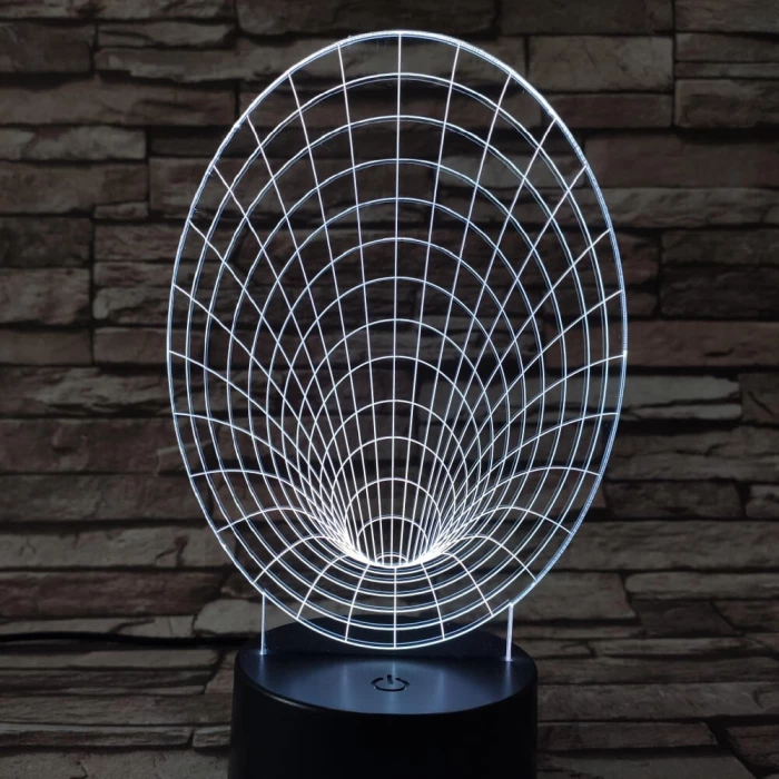Féreglyuk 7 színű 3D led lámpa
