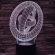 Abstrakt 7 színű 3D led lámpa
