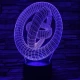 Abstrakt 7 színű 3D led lámpa