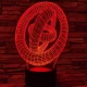 Abstrakt 7 színű 3D led lámpa