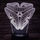 Absztrakt 7 színű 3D led lámpa